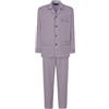 El Búho Nocturno Pigiama Uomo Lungo Cotone 100% - Popeline Set Classico Due Pezzi Giacca Maniche Lunghe Bottoni - Abbigliamento Notte Ospedale Leggero Autunno Estate Taglie Forti - Rosso 1541, L
