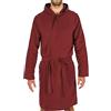 Intimitaly® Accappatoio Microfibra Uomo e Donna Unisex con Cappuccio Pratico Leggero E Confortevole (Bordeaux, XL)