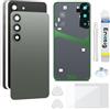 Enkeig Vetro Posteriore Sostituzione per Samsung Galaxy S23+ Plus S916 Back Cover copribatteria + Kit di Riparazione(Verde)