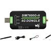Waveshare Coolwell Industrial Grade SIM7600G-H 4G DONGLE with Antenna,4G Communication,GNSS Positioning, 2G/3G/4G Network Connection, Global Band