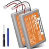 Mspalocell Batteria controller PS5 4000Mah per Sony PlayStation 5 / Lip1708, controller a doppio senso PS5 CFI-ZCT1W CFI-ZCT1J, batteria PS5 2 pezzi