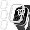 iVoler 3 Pezzi Cover Rigida PC per Apple Watch Series 11/10 42mm (Senza Pellicola Protettiva), Ultra Sottile Custodia Antiurto e Anti-Graffio Bumper Case, Bianco