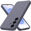 Byvuwiay Cover per Samsung Galaxy S25 5G, Morbida Silicone Liquida TPU Protettivo Ultra Slim Custodia Antiurto, Custodia Compatibile con Samsung Galaxy S25 5G - Grigio scuro