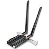 Terphadp Antenna WiFi6E 3000Mbps 2.4G 5G 6GHz Bluetooth 5.2 Adattatore LAN Wireless USB 3.0 -Band Ricevitore WiFi per DesktopComputer Laptop