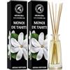 AROMATIKA trust the power of nature Diffusore Aroma Monoi de Tahiti - 2x100ml - Diffusore a Bastoncini - Fragranza Ambiente - Fragranza Ambiente - Deodorante - Diffusore Profumato Monoi de Tahiti - Idea Regalo - Profumo Tiari