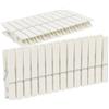 vidoelettronica Mollette Bucato In Plastica Robuste e Resistenti Antiruggine-Antimacchia-grande Presa- Pinze da Bucato in Bianche Indistruttibili 9,7x1,7x1,2 cm (40 pezzi)
