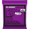 Ernie Ball Power Slinky Classic Rock n Roll, Corde per chitarra elettrica avvolte in puro nichel, confezione da 3, diametro 11-48