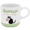 GRUSS & CO Tazza da caffè con motivo divertiti, in gres porcellanato, 10 cl, con nastro regalo, regalo per amici, compleanno, 74646