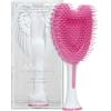 Tangle Angel - Spazzola per extension per capelli, antistatica con setole morbide, per capelli lisci o mossi, con ali d'angelo, per doccia e asciugatura, da donna, colore: bianco lucido e rosa