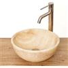 VITRA Lavabo da appoggio 35 cm in pietra naturale di onice ocra - Artizan