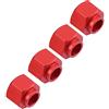 Dilwe Adattatore Auto RC, Set Adattatori Metallo 9mm Allargamento Ruote, per SCX10 D90 Auto 1/10 (Rosso)