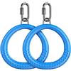 Dolibest SELEWARE 2 Pack Ninja Gymnastics Rings, Monkey Ring, Outdoor Backyard Ninja Accessory Set, Swing Bar Rings, Obstacle Track for Training Equipment for Children, 1000 lb Capacity