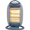 C-LINE Stufa elettrica alogena oscillante H 48,5cm potenza massima1200W per uffici, bagni e camere