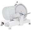 RGV LUXURY 25 WHITE EDITION Affettatrice domestica con ciabatta smontabile e sistema EASY CLEAN lama 250 mm, 140 Watt