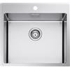 TELMA SR5500 Lavello a 1 Vasca per Installazione Slim/Filotop in Acciaio Inox 55X51 CM MAKI MIX-R