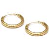 Vlnet® |Vestopazzo orecchini cerchio texture serpente in ottone riciclato| Diametro 4,7 cm | Nickel tested| Lavorazione artigianale.