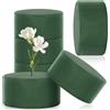 Qichan 6 Pezzi Tondo di Schiuma di Fiori, Verde Spugna per Fiori Finti 8×4cm, Rotonda in Schiuma Floreale per Matrimoni, Compleanno, Feste, Giardino, Decorazione dei Fiori