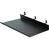 XQZMD Organizer da parete per pannelli acustici, mensole sospese in metallo per organizer da parete, mensola da parete fai-da-te per cucina, ufficio, altro, montaggio senza forare (Nero A, 40×15 cm)