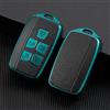 RELL CASES - Custodia protettiva morbida in silicone per chiave con telecomando, custodia premium per chiave Jaguar, per Jaguar XF, Jaguar XE, Jaguar XJ, Jaguar F Pace (Verde)