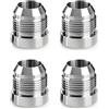 JNNJ 4 Pezzi Raccordo Bung Adattatore Maschio, Raccordo Bung Adattatore Maschio Universale, Raccordos Adattatore, Raccordi Tubi Raccordo Esagonale Riduttore, Boccola Esagonale Riduttore Connettore