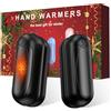 OUTJUT Scaldamani Ricaricabili 2 in 1, 7000mAh Scaldamani Elettrico Magnetico, 3 Livelli di Calore, Riscaldatore Tascabile Portatili per Donna e Uomo, Regalo Invernale per Natale e Attività All'aperto, Nero