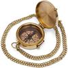 NKlaus bussola 5cm con catena in ottone bussola tascabile cuscinetto bussola indicatore di direzione 11660