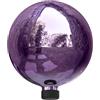Alpine Corporation Alpine Elettrico Viola Vetro Gazing Globe, Viola
