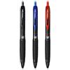 uni-ball Signo 307 UMN-307 - Penna a sfera retrattile, punta fine, colore: nero, blu, rosso, confezione da 3