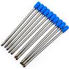 T&F 10 Pezzi Ricarica di Penna a Sfera, blu 0,5 mm Ricariche sostituibil per penna Crystal / Tech, 70 mm