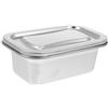 AUTSUPPL Contenitore Per Gelato Acciaio Inossidabile Scatola Multi-funzione Per Frigorifero E Congelatore Per Yogurt Dessert E Torte Confezione Coperchio Acciaio