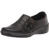 Clarks Women's Cora Harbor Loafer, AD Template Size, Pelle Nera, 7 UK Wide