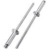 SKIR'CO 200 rivetti ciechi in alluminio 3,0 x 16 mm, mandrino in acciaio, rivetti a testa bombata, DIN 7337