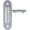 SOTECH cerniera per cancello Ø 27 mm M16 x 96 mm portata 250 kg/pezzo con piastra avvitabile cerniera per cancello in acciaio zincato cerniera per porta
