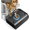Bartuke Scala per Gatto in plastica rialzata, rampa per lettiera, Pedale per Filtro per Gatto per Gattini e Gatti Anziani, Robot Automatico autopulente per lettiera per Gatti (Nero)