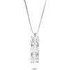 ALFIERI & ST. JOHN Collana trilogy in oro bianco con diamanti ct 1,24