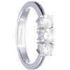 ALFIERI & ST. JOHN Anello trilogy Alfieri & St John in oro bianco con diamanti ct 1,25 colore g purezza si1 misura 14,5
