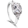 LUXURY MILANO Anello sofia in argento con zirconi bianchi