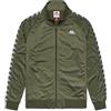 Kappa - Felpa con Zip, Uomo, Verde, Poliestere, Streetwear Sportivo, 222 Banda Anniston Slim, Taglia: S