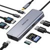 MOKiN Docking Station USB C Dual Monitor 9 in 1 Docking Station con Dual HDMI, Ethernet RJ45, PD 100W, USB 3.0/2.0, SD/Micro SD - Hub per MacBook DELL HP Lenovo