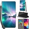PHINIENLAND Cover per Samsung Galaxy A50 / A50s / A30s Case PU Pelle Custodia [Kickstand] [Chiusura magnetica] [Slot per Schede], Portafoglio Flip Custodia per Samsung A50,Aurora
