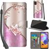 PHINIENLAND Cover per Samsung Galaxy A31 Case PU Pelle Custodia [Kickstand] [Chiusura magnetica] [Slot per Schede], Portafoglio Flip Custodia per Samsung A31,Rosa