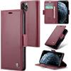 Rerzoiro Cover per iPhone 11 Pro Custodia Portafoglio [Blocco RFID] Premium Pelle PU Wallet Case Flip Libro con Porta Carte Slot Supporto Flip Case per iPhone 11 Pro, Rosso