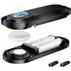 DuHeSin 10 anni di custodia per batteria (2 pezzi) - 4 in 1: da appendere, magnetica, da incollare e riporre. Utilizzare due batterie AA. Più di 14 volte più capacità rispetto a CR2032, impermeabile