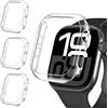 iVoler 3 Pezzi Cover Rigida PC per Apple Watch Series 11/10 46mm (Senza Pellicola Protettiva), Custodia Antiurto HD Clear, Ultra Sottile Anti-Graffio Bumper Case, Trasparente