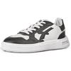 U-POWER DON'T WORRY... BE HAPPY! U-Power Urban Lifestyle Jaydon, Scarpe Sportive e Casual Bianche e Nere in Morbida Pelle. Sneakers Basse con Suola Antiscivolo con Inserto Infinergy, Ideali per l'uso Quotidiano.