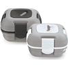 Pinnacle Lunch Box Termico Portapranzo Termico per Alimenti Anticaduta | Porta Merenda Bambini e Adulti con Innovativa Valvola di Rilascio del Calore | Set 2 Contenitori Ermetici 450 g | Grigio