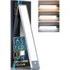 HIBOITEC Luce Led Sottopensile 3 Colore, 350 Lumen 2500mAh Dimmerabile Luci Armadio Led con Sensore, USB Ricaricabile Luci Armadio, Magnetico Lampada Sottopensile Cucina, Durevoli (1 Pezzi)