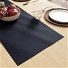 Encasa XO Runner da Tavolo in Finta Pelle | Dimensione 30x91 cm con Spessore di 0,7 mm | Impermeabile & Retro in Tricot Antiscivolo | Colore Blu navy per Decorazione Tavolo da Pranzo e Cucina