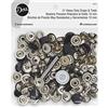 Dritz Heavy Duty Snaps 1,6 cm nero include bottoni a pressione e strumenti di fissaggio, 1,6 cm, 60 set
