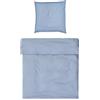 Möve Luxury - Set di biancheria da letto 155 x 220 cm + federa 80 x 80 cm, 100% cotone, colore azzurro